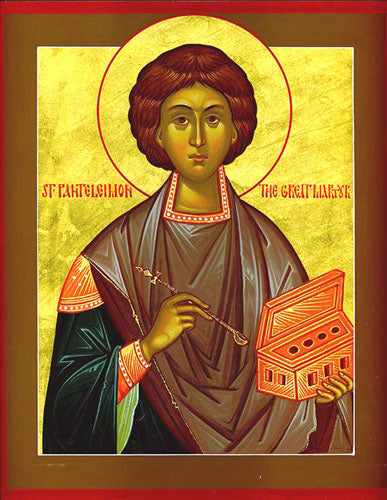 St. Panteleimon Icon Cross Stitch Pattern