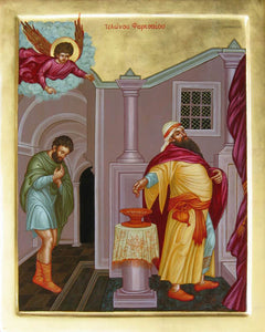 Pharisee and Tax Collector Orthodox Icon 1 Cross Stitch Pattern