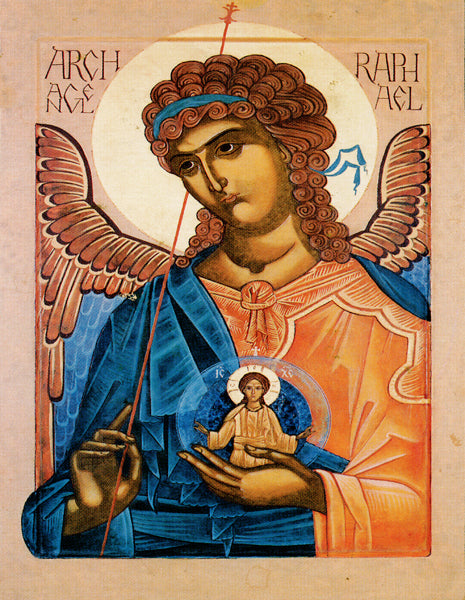 Archangel Raphael Icon Cross Stitch Pattern