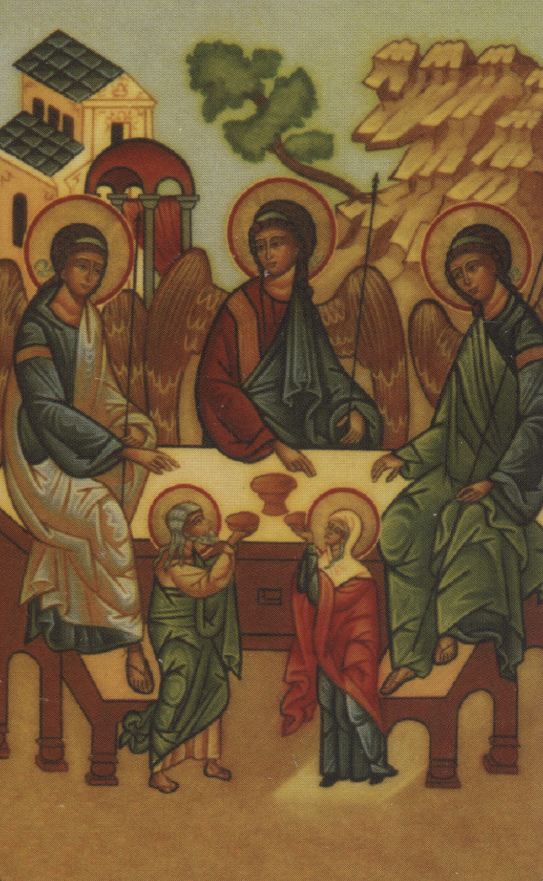 #985 - Orthodox Prayer Card Holy Trinity