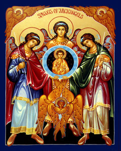Synaxis of Archangels Icon #2 Cross Stitch Pattern