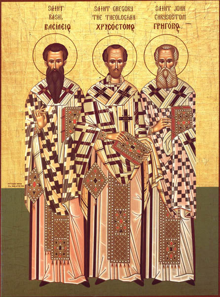 Three Holy Hierarchs Orthodox Icon