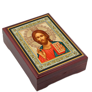Wooden Icon Box - Christ The Teacher