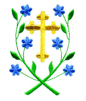 Budded Cross Orthodox Cross Stitch Pattern Only