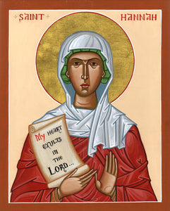 St. Hannah Orthodox Icon Cross Stitch Pattern