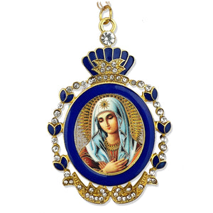 Framed Icon Ornament - Extreme Humility Virgin Mary