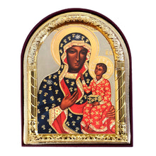 Load image into Gallery viewer, Arched Our Lady of Czestochowa Icon
