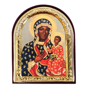 Arched Our Lady of Czestochowa Icon