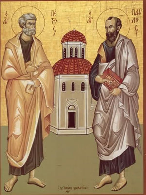 Sts. Peter and Paul Icon Cross Stitch Pattern