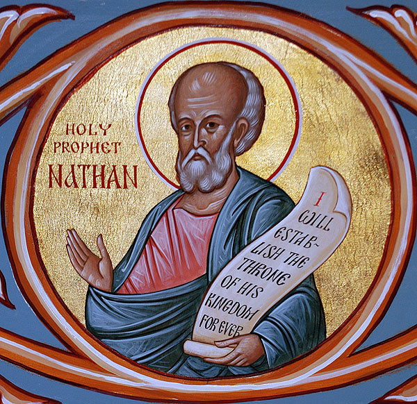 Prophet Nathan Icon Cross Stitch Pattern