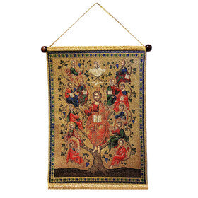 Tapestry Jesus and The 12 Apostles True Vine Wall Hanging