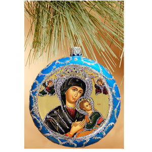 Perpetual Help Traditional Byzantine Icon of the Nativity 4 3/4 Inch
