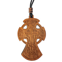 Load image into Gallery viewer, Three Bar Wooden Cross Wooden Cross Pendant
